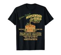 Desayuno Divertido Brunch Café Panqueque Jarabe de Arce Tocino Camiseta