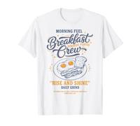 Desayuno Divertido Brunch Café Tocino Pancake Food Camiseta