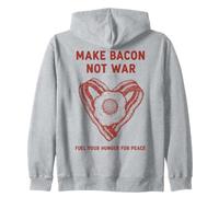 Desayuno Hacer Bacon No Guerra Hambre Paz Sudadera con Capucha