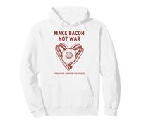 Desayuno Hacer Bacon No Guerra Hambre Paz Sudadera con Capucha