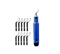 Desbarbador Herramienta De Desbarbado, Burr Remover Kit Con 10 Abs Cuchillas De Recambio, Mango De Aluminio, Desbarbado 360 ° Rotary Deburr Para Impresión 3d, Aluminio, Plástico, Pvc, Cobre Y Acero