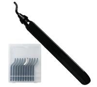 Desbarbador Metal, Herramienta de Desbarbado Manual, 10 cuchillas para diferentes agujeros, agujeros redondos, bordes interiores