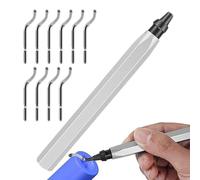 Desbarbador Para Impresión 3D,Desbarbador Manual Con Mango Ergonomico - Juego De 10 Fresas De Alta Velocidad Para Impresion 3D Y Tubos - para Hogar Resina PVC Cobre Aluminio