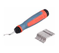 Desbarbador universal Extol Premium, vástago de 3,2 mm + 10 cuchillas de repuesto, HSS M35 (5 % Co) 8803680