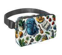 Desbloquea aventuras ilimitadas con nuestra riñonera de viaje premium para hombres y mujeres, una bolsa cruzada para correr, caminar, senderismo y ciclismo, patrón de montañas, Multicolor#06,