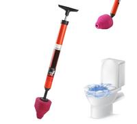 Desbloquea un disparo de inodoro de alta presión, removedor de obstrucciones de émbolo de inodoro, herramienta de eliminación de obstrucciones de drenaje, potente herramienta de desatasco de inodoros