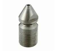 Desbloqueador de drenaje de boquilla giratoria para lavadora a presión para Karcher para Nilfisk 9-Jet de acero inoxidable de 3/8 pulgadas de rosca eficiente de alcantarillado limpiador de tubos de