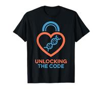 Desbloqueando el código DNA Heart Design Camiseta