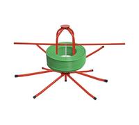 Desbobinador de tubos para calefacción por suelo radiante, hasta 150 kg | 5 niveles ajustables para tubos de PE, PEX y PERT. Plegable, con bolsa de transporte, barra de presión y muelle de tracción