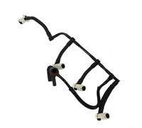 Desbordamiento de fugas fuera de tubo de retorno Inyector Línea de retorno Tubo de riel de derrame para Clio para Kangoo Duster Clase A W176 OEM 166714557R 1667100QAU ABS negro