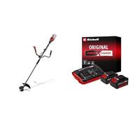 Desbrozadora con batería GP-BC 36/430 Li BL-Solo Einhell Professional Power X-Change 36 V, Brushless, Ancho Corte 43 cm + Einhell Original Starter Kit 2 x 4 Ah Battery and Twincharger 18 V