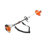 Desbrozadora de 2 tiempos con motor de 25,4 cc y correa para el hombro para césped, jardín | Cortador de bordes, potente desbrozadora para cortar hierba y recortar arbustos, marco de aluminio, refrigeración por aire