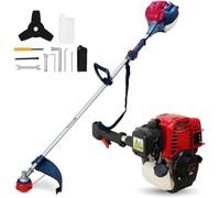 Desbrozadora de gasolina de 4 tiempos, 35,8 cc, con arranque eléctrico, potente, fiable, fácil de arrancar para aquellos que no quieren fatigarse con encendido a mano, para jardines y terrenos