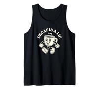 Descafeinado es una Mentira Entusiasta del café Amante de la cafeína Camiseta sin Mangas