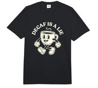 Descafeinado es una Mentira Entusiasta del café Amante de la cafeína Comfort Colors Adult Heavyweight T-Shirt