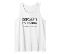 Descafeinado no Gracias me Gusta mi corazón latiendo Camiseta sin Mangas