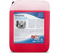 Descalcificador concentrado universal, bidón de 5 litros para cafeteras automáticas y cafeteras I Concentrado con indicador de color I Uso universal para todas las marcas
