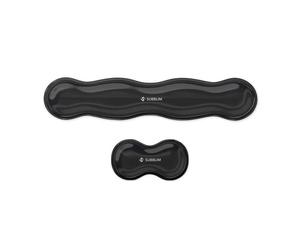 Descansa muñecas Subblim SUBMP-04E061 gel refrigerante base antideslizante negro