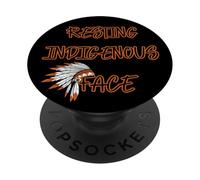 Descansando Rostro indígena Historia Estadounidense PopSockets PopGrip Adhesivo