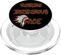 Descansando Rostro indígena Historia Estadounidense PopSockets PopGrip para MagSafe