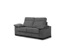 DESCANSIN Sofá Cama Italiano 3 Plazas con colchón de 140x190 - Apertura Italiana - Tela Variada - Madera Pino - Colchón de 15cm de Grosor (Gris Oscuro)