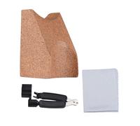 Descanso de cuello de guitarra, soporte para almohadas de soporte de guitarra de corcho con tela de limpieza de bobinadores de cuerda para estación de trabajo de guitarra,