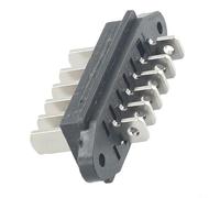 Descarga de batería de 6 pines, conector de alimentación de alta corriente de 15 A macho hembra, enchufe de carga eléctrica de 125 V, acoplador de alambre en línea de plástico ABS para terminal de