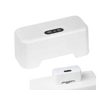 Descargador de inodoro automático, Kit de reemplazo de descarga de inodoro sin contacto, Descargador de inodoro con sensor infrarrojo externo manos libres, carga USB recargable con batería de 1800 mAh
