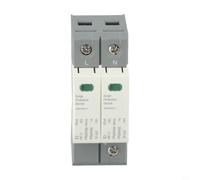 Descargador de sobretensión, 2P, 40 KA, 275 V CC, dispositivo de protección | 20 KA de potencia de disipación de corriente, instalación de CC paralela, interruptor de separación térmica