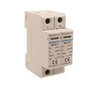 Descargador de sobretensión modular, SPD Tipo 2 T2, 1P+N de 2 módulos DIN, 20kA-40kA AC275V, IP20 IEC61643-11