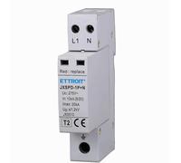 Descargador de sobretensión, Tipo T2 1P+N, 2 Polos, 275 V 10 KA, ocupa 1 módulo DIN, Protege los Sistemas de Rayos y sobretensiones