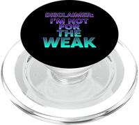 Descargo de Responsabilidad I'm Not For The Weak Retro Synthwave Design PopSockets PopGrip para MagSafe