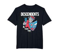 Descendents - Mercancía Oficial - 1987 All Jester Tour Camiseta, Hombre Tallas Grandes, Negro, 6X Alto