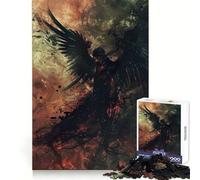 Descenso Etéreo de Ángeles Rompecabezas para Adultos de 1000 Piezas Desarrollo Cerebral Actividad de Ocio Limpiar Unirse Alegría Navidad (38x52cm)