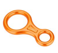 Descensor de Cuerda, Descensor Rappel 35KN Figura Escalada 35KN, Anillo de Roca Duradero Al Aire Libre para Escalar (Orange)