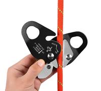 Descensor De Cuerda | Dispositivo Asegurador Aluminio Con Forma De Ganso Y Autobloqueo | Equipo De Escalada Con Cuerda | Para Árboles Roca Maniobra Montaña Escape Incendios Formación Seguridad