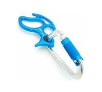 KONG OKA Set-descensor con Xarge autoblock-anodizado Accesorio asegurador, Adultos Unisex, Azul (Azul), Talla Única