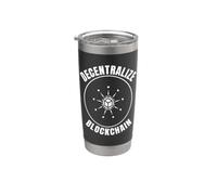 Descentralizar la tecnología de redes criptográficas Blockchain Vaso térmico de acero inoxidable de doble pared