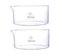 Deschem - Plato de cristal (90 x 45 mm, diámetro exterior de 9 cm, altura de 4,5 cm)
