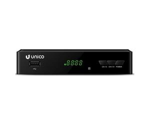 Descodificador Unico DVB-T2 Full HD con HDMI y USB Negro