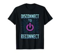 Desconecta para reconectar Digital Detox Tech Art Camiseta