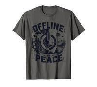 Desconectado es Paz Gamer Soledad Naturaleza Calma Camiseta