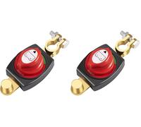 Desconectador de Bateria Coche 12V 24V Desconectador de Bateria Moto 275A Desconectador de Bateria para Coche, Moto, Camión, Barco, Caravana (Paquete de 2)