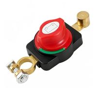 Desconectador de Batería Impermeable 12V-48V - Interruptor de Apagado ON-OFF para Coche, Barco, Camper, Aislador de Batería Duradero para Gestión Energética Eficiente， Seguro y duradero