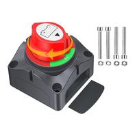 Desconectador de Bateria12V 24V 48V, 275A Interruptor de Batería, Cortacorrientes Bateria Coche Kill Switch Impermeable Desconexión Corte Energía para Barco, Camión, Camper, Autocaravana, Moto