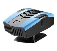 Descongelador compacto de 12 V con rotación de 360 grados, tecnología de calentamiento rápido, parabrisas transparente y cabina cálida (azul 12 V)