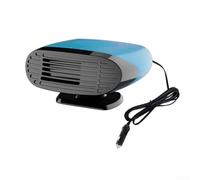 Descongelador de calentador de coche, ventilador de refrigeración de calentador de coche de 12 V/24 V con soporte giratorio de 150 W para descongelar el parabrisas (12 V)