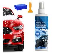Descongelante para parabrisas de coche, 100 ml agente de fusión descongelamiento de nieve - Spray de descongelación para automóviles - Para parabrisas, coche, camping, camión, garaje y autopista