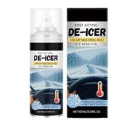 Descongelante para parabrisas de coche, 100 ml, anticongelante de acción rápida, limpiador de nieve para coche, para invierno, ventana, helada, refrigerador, congelador, exterior y exterior