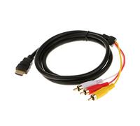 Desconocido 1.5m HDMI Macho a 3 RCA Adaptador Cable AV Componentes de Audio y Vídeo Chapado en Oro